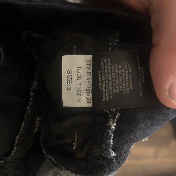 Kut From The Kloth Maternity Jeans Size 2 Skinny Dark Wash Blue Denim distressed - Picture 11 of 11